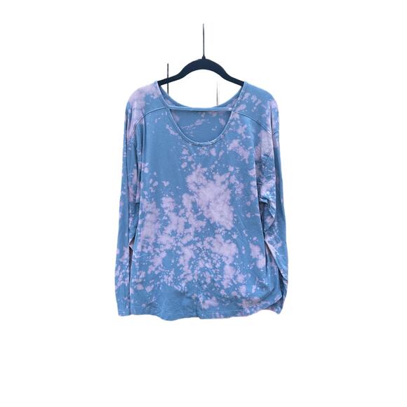 Tie Dye Long Sleeve Shirt | Women’s Shirt | Splatter Tie - Reverse Dye - Picture 2 of 2